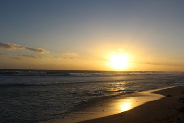 Sunset on Indian Ocean