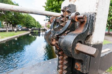 Lock mechanism at Dublin Canal
