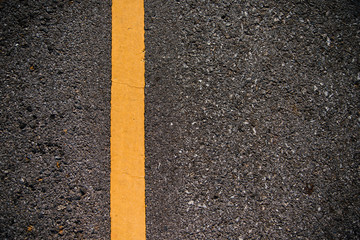 Fototapeta premium Yellow line on road