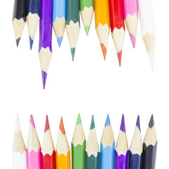 colorful pencil isolated on a white background