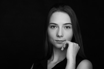 Fototapeta premium high fashion portrait of young elegant woman.