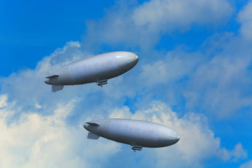 Two airships on a tour. © JFsPic