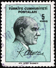 Postage stamp Turkey 1965 Mustafa Kemal Ataturk