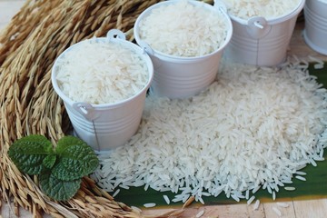 Jasmine rice in the market