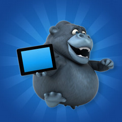 Fun gorilla - 3D Illustration