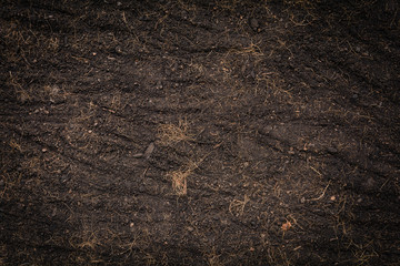 black soil texture and background
