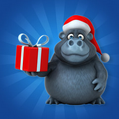 Fun gorilla - 3D Illustration