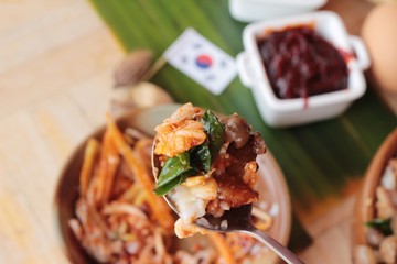 Bibimbap korean food is delicious