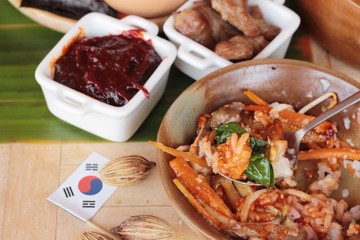 Bibimbap korean food is delicious
