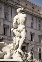 The Moro statue in Piazza Navona, Rome