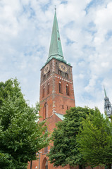 Kirchturm der Jakobikirche in Lübeck
