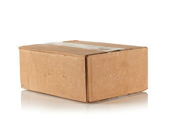 closed cardboard box