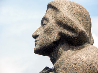 Adam Mickiewicz Sculpture in Vilnius, Lithuania