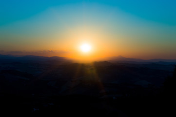 blu sunset