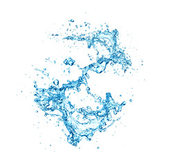 Obraz premium water splash isolated on white background