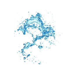 water splash isolated on white background