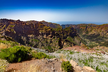 madeira mountain panorama