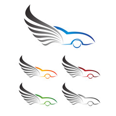 car wing logo design