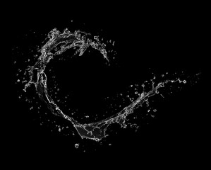 water splash isolated on white background