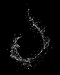 water splash isolated on white background
