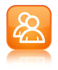 Group icon special orange square button