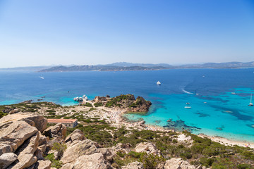 Archipelago of La Maddalena, Italy. Rocks and Beaches