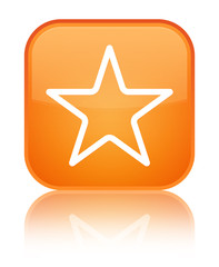 Obraz premium Star icon special orange square button