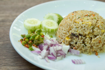 fried rice with tuna