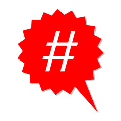 Obraz premium Aktion - Hashtag