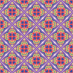 Abstract repeating pattern in Boho style