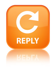 Reply (rotate arrow icon) special orange square button