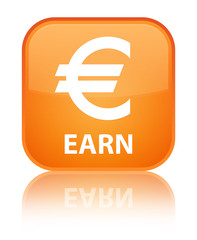 Earn (euro sign) special orange square button