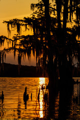 Sunset on Lake Palourde