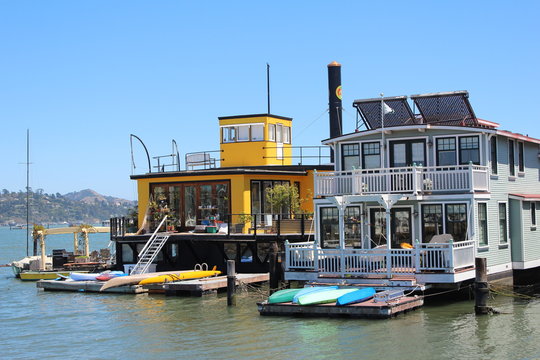 Sausalito floating houses