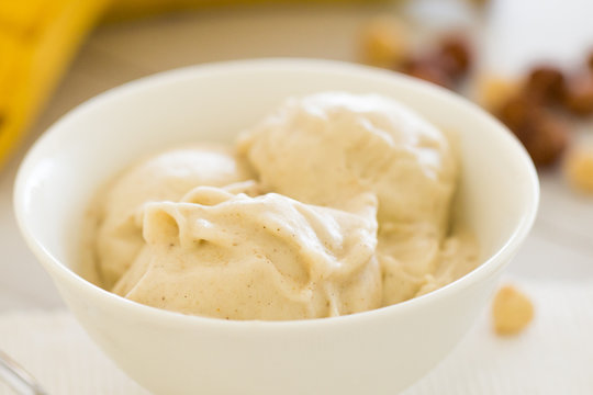 Icecream Made Of Frozen Banana