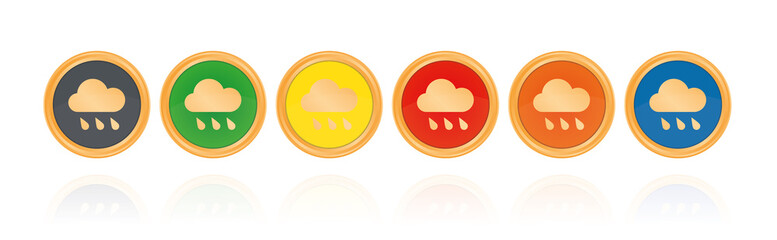 Regen - Bronze Buttons