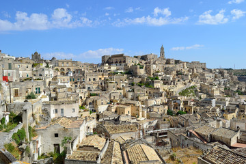 Fototapeta na wymiar Panorama Sassi di Matera