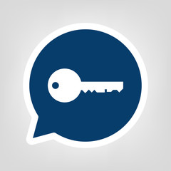 Sprechblase Schlüssel