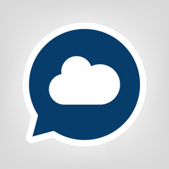 Sprechblase Wolke