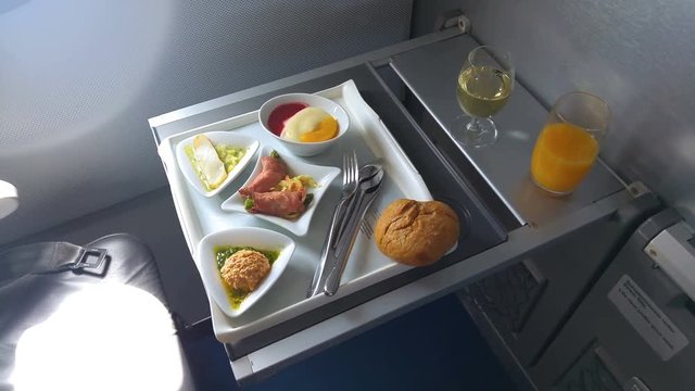 Lunch in business class