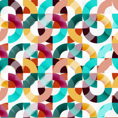 Obraz premium Colorful rings on grey background, modern geometric pattern design