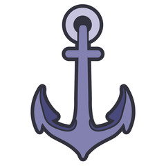 Isolated anchor icon