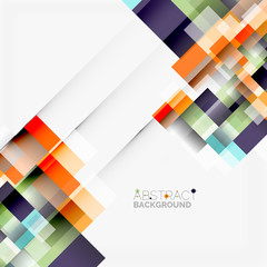 Abstract blocks template design background, simple geometric shapes on white, straight lines and rectangles