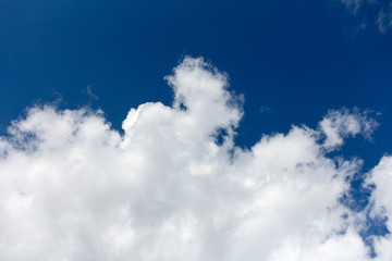 Beautiful white clouds against blue sky