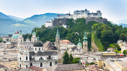 Salzburg im Sommer - obrazy, fototapety, plakaty