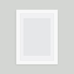 Fototapeta premium White picture frame design vector for image or text Vector illustration EPS10