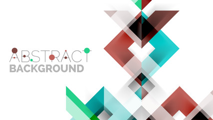 Business presentation geometric template