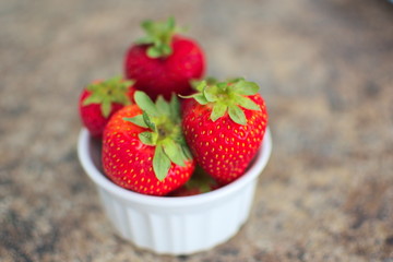 Variedad de fresas frutas
