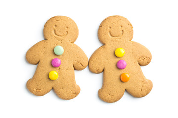 Two sweet gingerbread men.