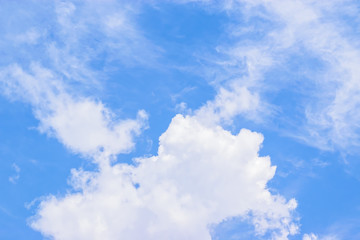 Blue sky, white clouds backgrounds and textures